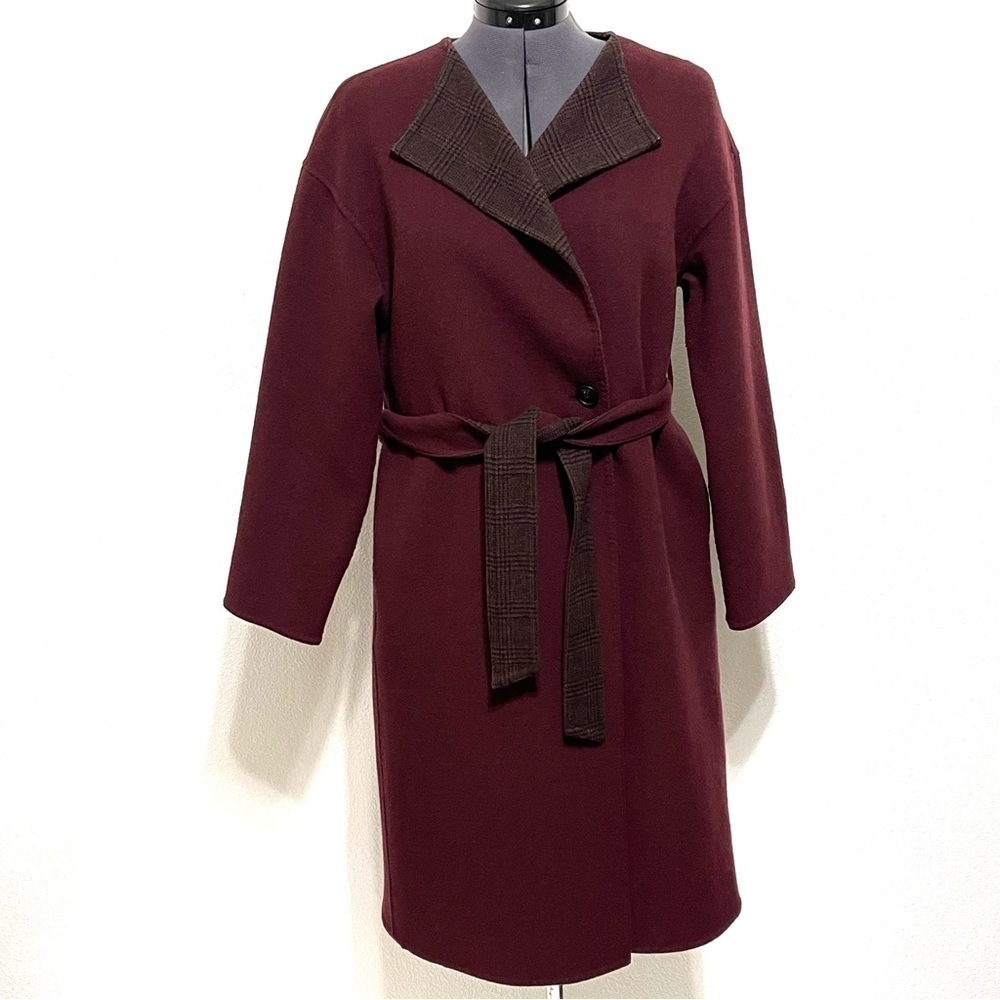 Uniqlo Burgundy Trench Coat